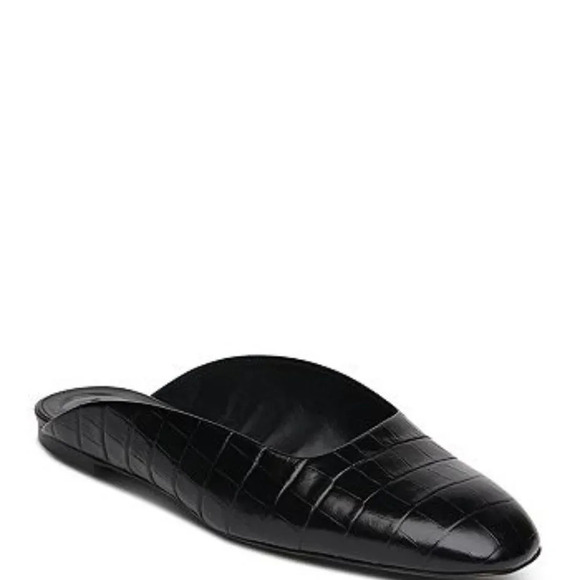 Whistles Shoes - Whistles Women's Netley Croc-Embossed Leather Mule